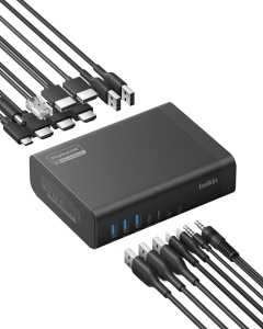 Statie de andocare Belkin Connect 16 in 1, 140W, suport 3 monitoare, 4K 60Hz