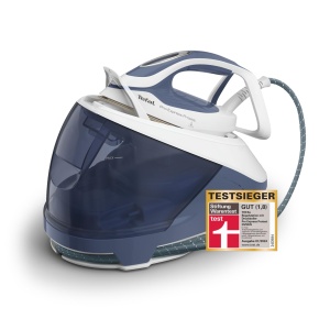 Statie de calcat cu aburi Tefal Pro Express Protect GV9225, 7,6 bar, 550 gmin, albastruwhite