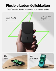 Statie de incarcare Belkin UltraCharge 3-in-1, 25W, neagra - Img 5
