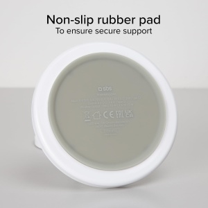 Statie de incarcare wireless SBS 2in1, 15W, design minimalist, alba - Img 6