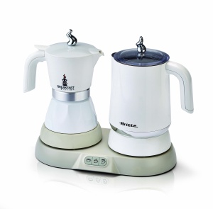 Statie de mic dejun Ariete 1344, 3 produse in 1: Spumant de lapte Moka cald si rece, 500W, 4/2 cani, mentine cafeaua calda, 5 functii, alb - Img 4