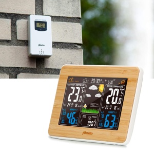 Statie Meteo Alecto WS-1560 cu Display Colorat, Senzor Exterior, Alarma