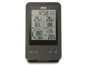 Statie Meteo Alecto WS-3400 cu Sensor Exterior Wireless, Display 5,5 inch, Negru - Img 3