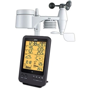 Statie Meteo Alecto WS-4700 cu Senzor Exterior, Display Mare, 5-in-1, Negru