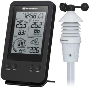 Statie meteo Bresser 3-in-1 cu senzor extern anemometru profesional temperatura si umiditate