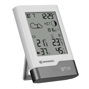 Statie Meteo Bresser cu Sensor Exterior, AlbGri, Temperatura si Umiditate - Img 9