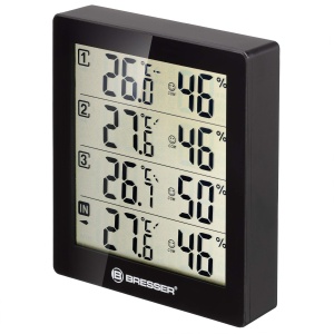 Statie Meteo Bresser Temeo Hygro Quadro cu 3 Senzori Externi pentru Masurarea Temperaturii si Umiditatii - Img 4
