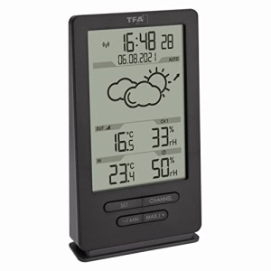 Statie meteo digitala TFA Dostmann 35116210 cu senzor exterior prognoza meteo gri - Img 5