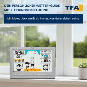 Statie Meteo TFA Dostmann METEO JACK, cu Senzaor Exterior, Argintie - Img 3