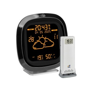 Statie Meteo WLAN TFA Dostmann ID-04, 4 Zile Prognoza, Negru