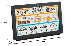 Statie Meteo WLAN TFA Dostmann ID-05, 8-in-1, Negru - Img 8