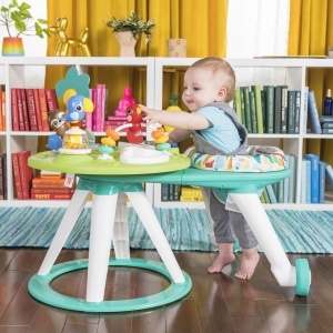 Station de joaca Bright Starts Around We Go Tropic Cool 2-in-1, Verde, cu 10 activitati - Img 8