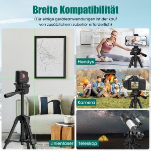 Stativ pentru laser HYCHIKA, inaltime ajustabila 30-65 cm, rotire 90-360 - Img 6