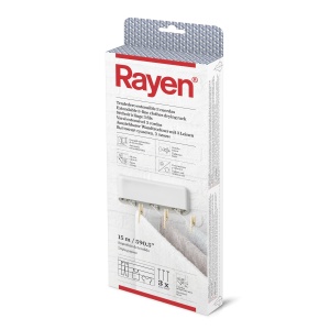 Stativ pentru rufe Rayen, 3 fire independente, 15 m suprafata de uscare, alb