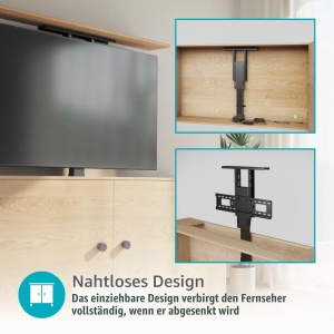 Stativ TV Motorizat Nedis TVSM5840BK - 37-80, Greutate Maxima 60 kg, Culoare Negru - Img 5