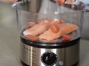 Steamer Beper 5L, 400-500W, Timer 60 minute, Argintiu si Negru - Img 8