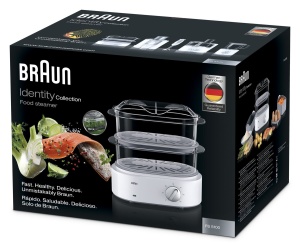 Steamer Braun FS 5100, alb, usor de utilizat, cu manere antiderapante - Img 2