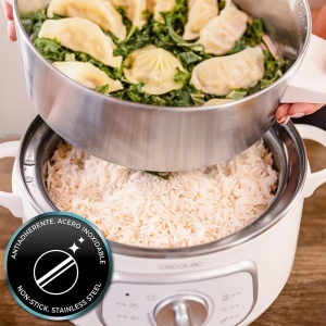 Steamer electric Cecotec Vapovita Steelpot, 1300W, 10L, inox - Img 8