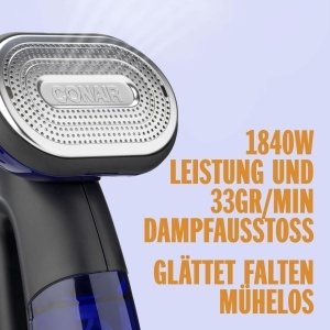 Steamer si Fier de Calcat Conair Turbo ExtremeSteam 2-in-1, 1875W, 33gmin, AlbastruNegru - Img 4