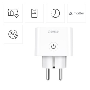 Steckdose Inteligenta Hama WLAN, 3680W, alba, cu masurare consum - Img 2