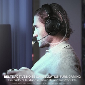 SteelSeries Arctis Nova Elite Wireless Gaming Headset Sage Gold ANC Hi-Res Audio - Img 6