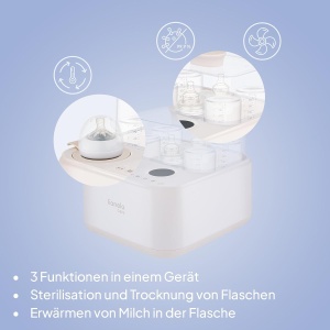 Sterilizator cu aburi Lionelo SteamUp 3in1 pentru biberoane, 4 biberoane, BPA-free - Img 2