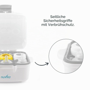 Sterilizator cu microunde Nuvita 1085 pentru 3 biberoane, design compact - Img 6