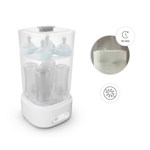 Sterilizator electric de sticle Kinderkraft SANVO 3in1, capacitate 5 sticle, fara chimicale - Img 6