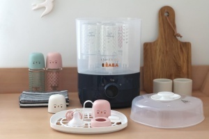 Sterilizator si uscator BEABA 2-in-1 SterilnDry 6 biberoane Night Blue - Img 7