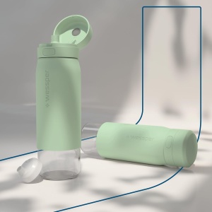 Sticla cu filtru Wessper B2, 700ml, Borosilikat, BPA-free, Verde - Img 5