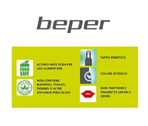 Sticla de apa Beper C102BOT002 500 ml cu carabina, Rosu - Img 9