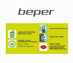 Sticla de apa Beper C102BOT003 500 ml cu carabiniera, Verde - Img 9