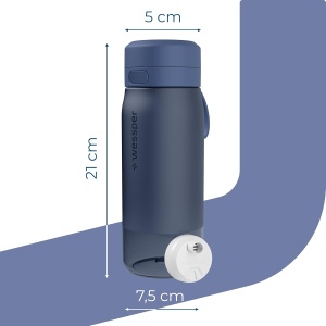 Sticla de Apa cu Filtru Wessper B2, 500ml, Albastra, BPA-free - Img 4