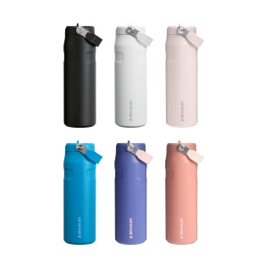 Sticla de apa Stanley 1913 Flip Straw 0.7L - Azure, izolare dubla, usoara - Img 10