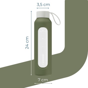 Sticla de Apa Wessper B1, 500 ml, Borosilikat, Culoare Olive - Img 4