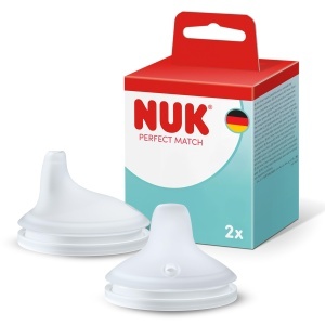 Sticla de invatare NUK Perfect Match Silikon, 2 bucati, anti-scurgere