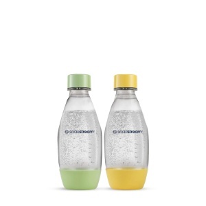 Sticla de plastic SodaStream 0,5L, set 2 bucati, galbena si verde