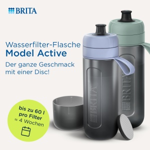 Sticla filtranta BRITA Model Active 600ml, 2x MicroDisc, BPA-free - Img 2