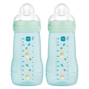 Sticla pentru bebelusi MAM Easy Active 270 ml, 0 luni, design ergonomic - Img 2