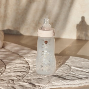 Sticla pentru bebelusi MAM Easy Active 330 ml, culoare sand, cu tetina din silicon - Img 2