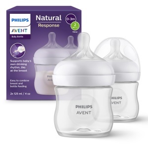 Sticla pentru bebelusi Philips AVENT Natural Response, 125 ml, 2 buc, BPA-free