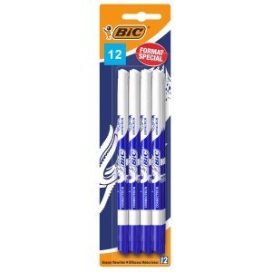 Stilou corector BIC Ink Eater, dual tip, alb-albastru, compact