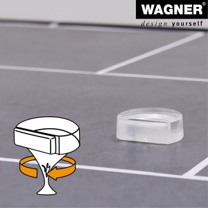 Stopper pentru usi WAGNER CLEAR, transparent, autoadeziv, 45 x 39 x 16 mm - Img 5