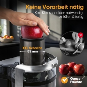 Storcator de fructe ProfiCook PC AE 1326, 1000W, inox, capacitate 1L - Img 3