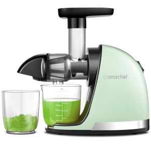 Storcator de fructe si legume AMZCHEF ZM1501 4-in-1, 90-110 RPM, inox