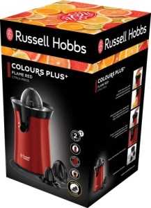 Storcator electric citrice Russell Hobbs 26010-56, 2 conuri, rotatie dubla, rosu - Img 9