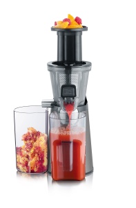 Storcator lent SEVERIN - storcator pentru suc, sorbet, inghetata, gem si multe altele, storcator electric din otel inoxidabil, usor de curatat datorita conceptului Easy-Clean, recipient de colectare de 1L, 150 wati, ES 3571 - Img 1