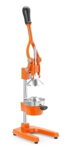 Storcator manual citrice Hendi BarUp, mecanism cu parghie, robust, portocaliu