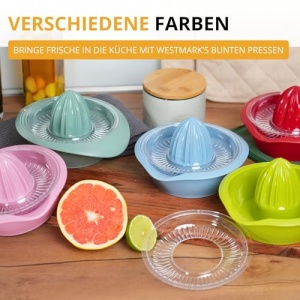 Storcator Westmark Lamaie/Citrice cu Recipient, Diametru: 18,7 cm, Capacitate: 350 ml, Plastic, Lime, Verde Mar, 3091227A - Img 13