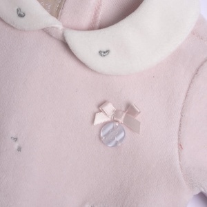 Strampler pentru bebelusi Chicco, din chenille, maschinenwaschabil, 0-24 luni - Img 3